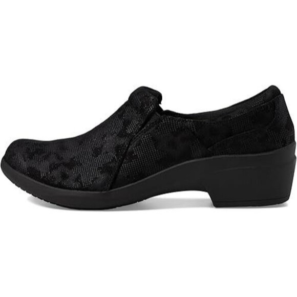 CLARKS Talene Pace Women's Loafers US Size 11 / UK 8.5D Black Lace Print Comfort - Picture 1 of 12